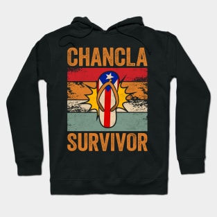 Chancla Survivor Retro La Chancla Puerto Rican Hoodie